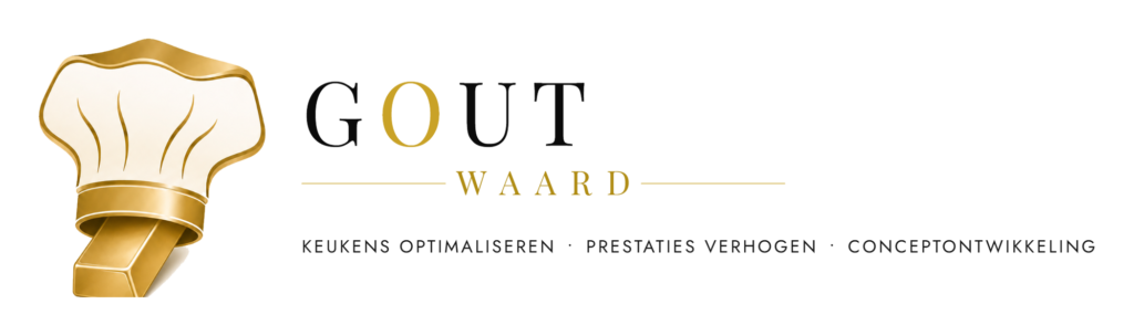 Liggende versie met slogan voor Gout Waard