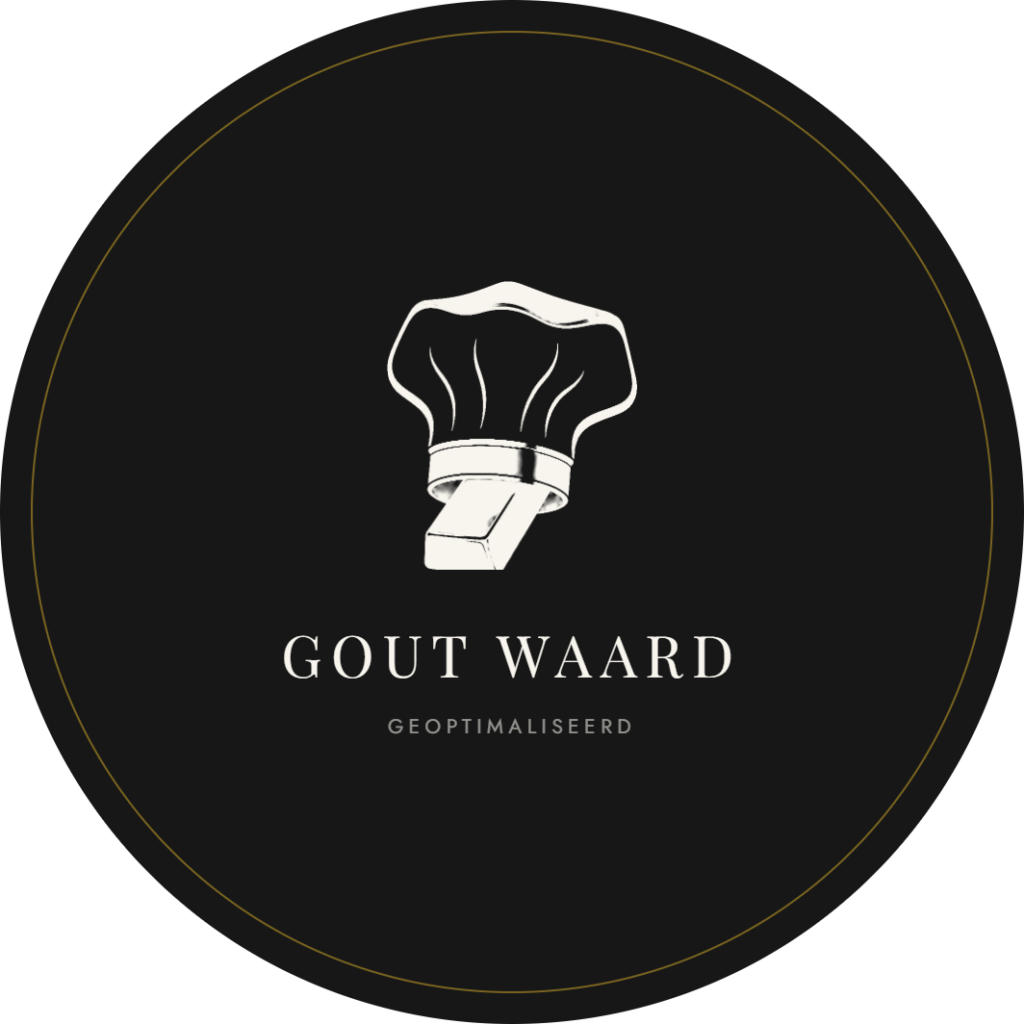 Sticker voor Gout Waard