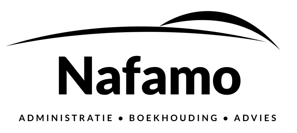 Logo in zwart voor Nafamo