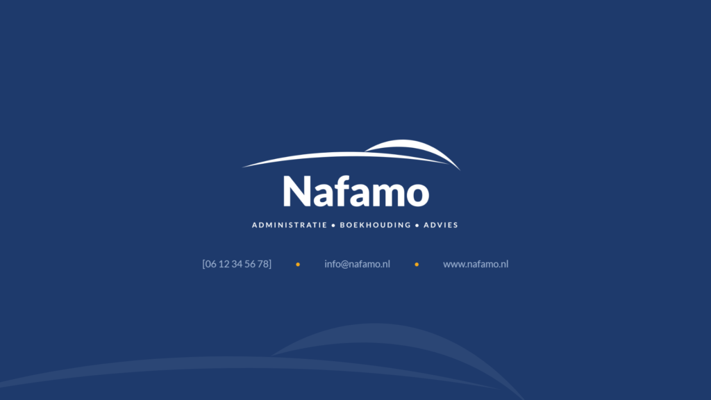 Presentatie: afsluiting voor Nafamo