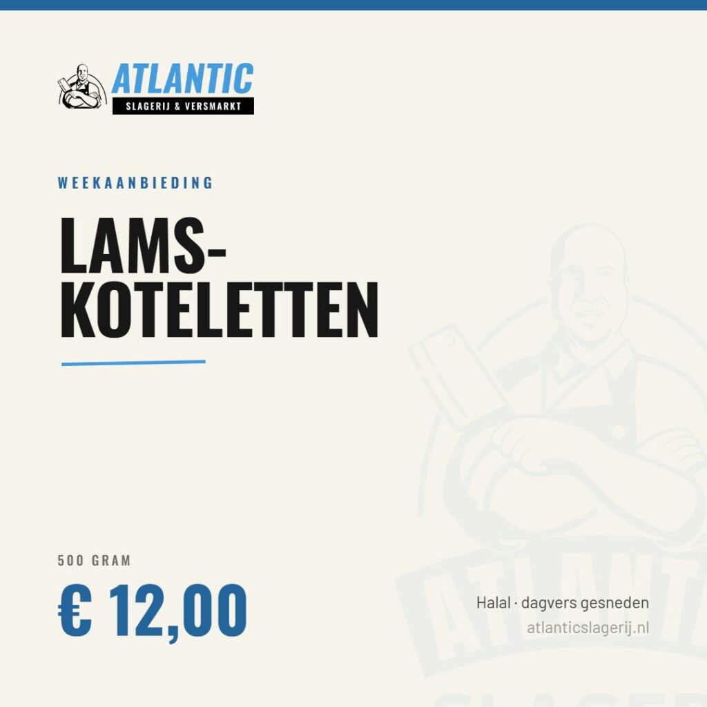 Social post voor Atlantic Slagerij